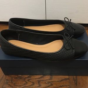 Zara TRF black flats classic ballet flats shoes